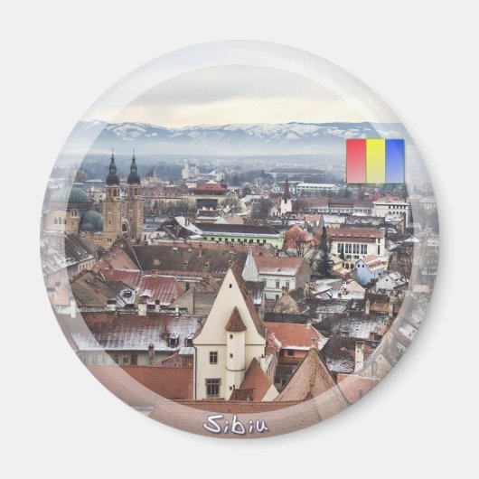 Sibiu panorama magneet (Voorkant)
