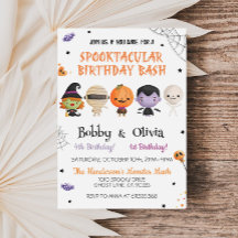 Sibling Halloween Verjaardag Spooktacular Bash