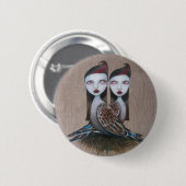 Sibling Rivalry Ronde Button 5,7 Cm (Voorkant /achterkant)