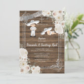 Sibling Silver Fiesta Boy Baptism Birthday Kaart (Staand voorkant)