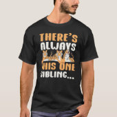 Sibling Tiger Design for Sisters and Brothers T-shirt (Voorkant)