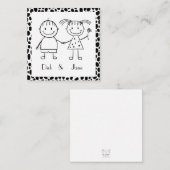 Siblings are Forever - Gift Card Enclosure Informatiekaartje (Voorkant / Achterkant)