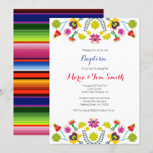 Siblings Christening Baptism Invitation Boy Girl Kaart