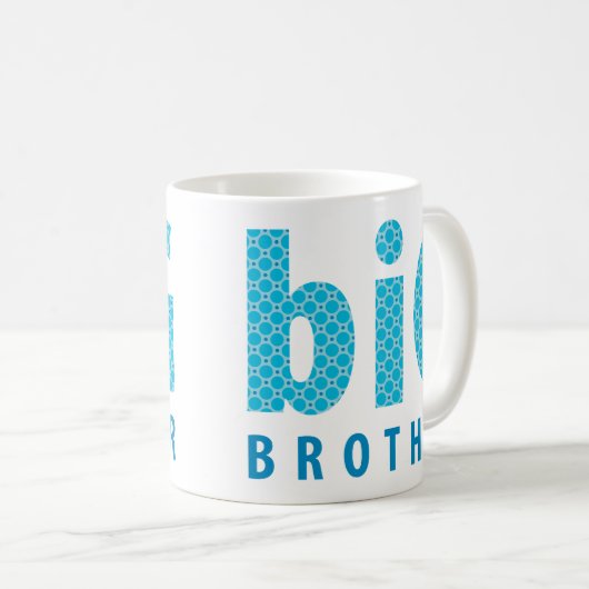 SIBLINGS COLLECTIE - grote broer {blauw} Koffiemok (Voorkant rechts)