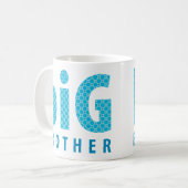 SIBLINGS COLLECTIE - grote broer {blauw} Koffiemok (Voorkant links)