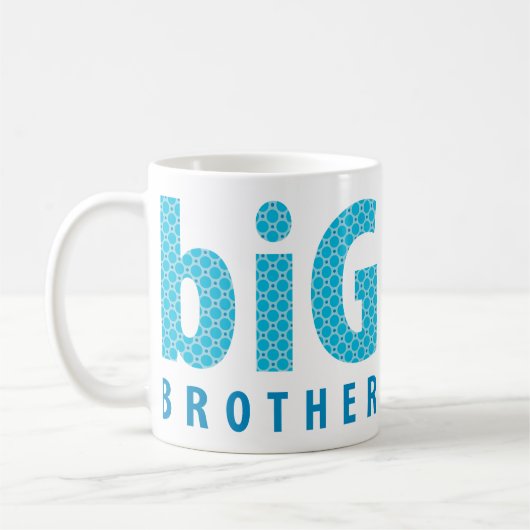 SIBLINGS COLLECTIE - grote broer {blauw} Koffiemok (Links)
