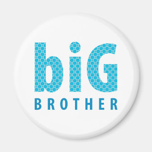 SIBLINGS COLLECTIE - grote broer {blauw} Magneet