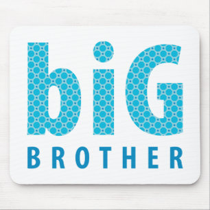 SIBLINGS COLLECTIE - grote broer {blauw} Muismat