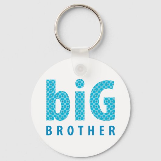 SIBLINGS COLLECTIE - grote broer {blauw} Sleutelhanger (Voorkant)