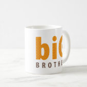 SIBLINGS COLLECTIE - grote broer {oranje} Koffiemok (Voorkant rechts)