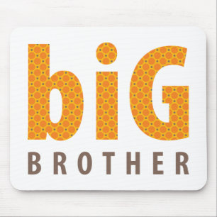 SIBLINGS COLLECTIE - grote broer {oranje} Muismat