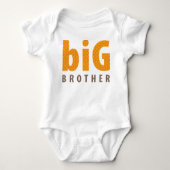 SIBLINGS COLLECTIE - grote broer {oranje} Romper (Voorkant)