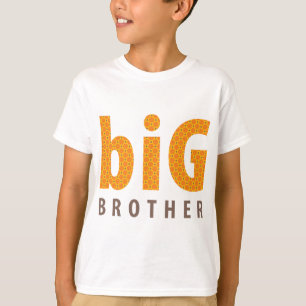 SIBLINGS COLLECTIE - grote broer {oranje} T-shirt