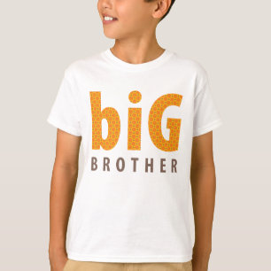 SIBLINGS COLLECTIE - grote broer {oranje} T-shirt
