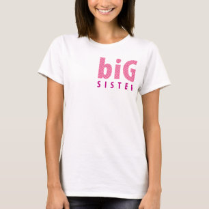 SIBLINGS COLLECTIE - grote {roze} zuster T-shirt