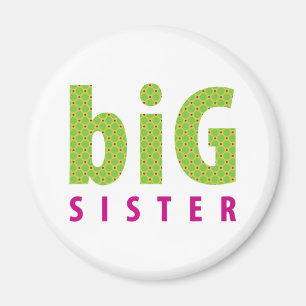 SIBLINGS COLLECTIE - grote zus {limoen} Magneet