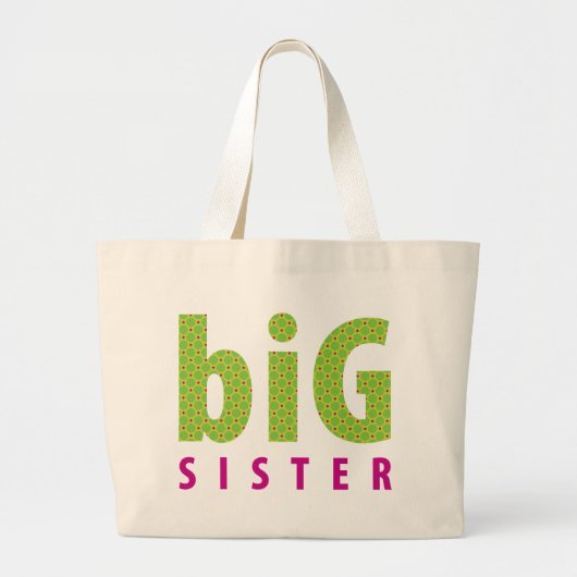 SIBLINGS COLLECTIE - grote zus {limoen} Tote Bag (Voorkant)