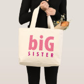 SIBLINGS COLLECTIE - grote zus {roze} Tote Bag (Voorkant (product))