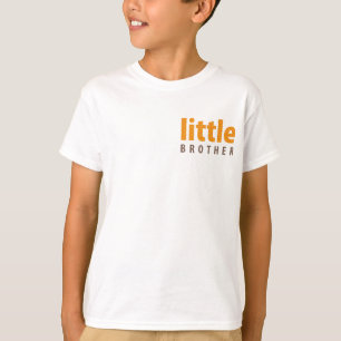 SIBLINGS COLLECTIE - weinig broer {sinaasappel} T-shirt