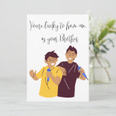 Siblings Day "Je hebt het geluk dat je me hebt" —  Feestdagenkaart (Staand voorkant)