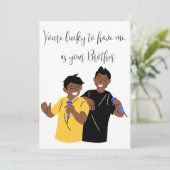 Siblings Day "Je hebt het geluk dat je me hebt" — Feestdagenkaart (Staand voorkant)