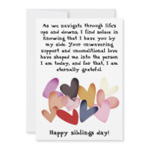 Siblings Day / Verjaardag Broers Zusters Groet