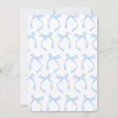 Siblings Double Birthday Blue Coquette Kaart (Achterkant)