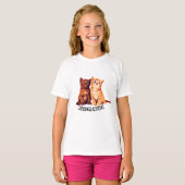 Siblings kittens, twee schattige katten t-shirt (Voorkant volledig)