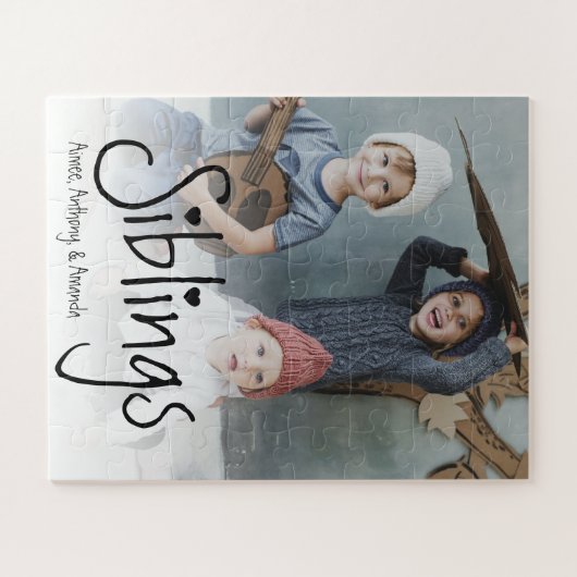 Siblings | Persoonlijke foto Legpuzzel (Horizontaal)
