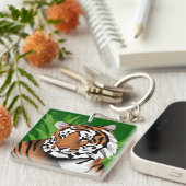 Sibrerian Tiger Sleutelhanger (Voorkant Rechts)