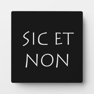 sic et non fotoplaat