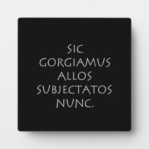 Sic gorgiamus allos subjectatos nunc fotoplaat