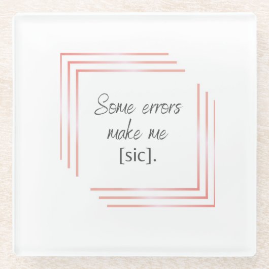 Sic-onderzetter Glazen Onderzetter (Voorkant)