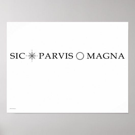 Sic Parvis Magna (Across) Poster (Voorkant)
