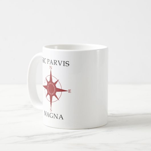 Sic Parvis Magna Mok (Voorkant links)