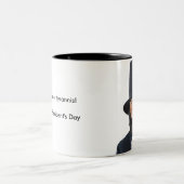 Sic semper tirannis! Gelukkig president... Tweekleurige Koffiemok (Center)