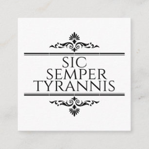 Sic Semper Tyrannis Informatiekaartje