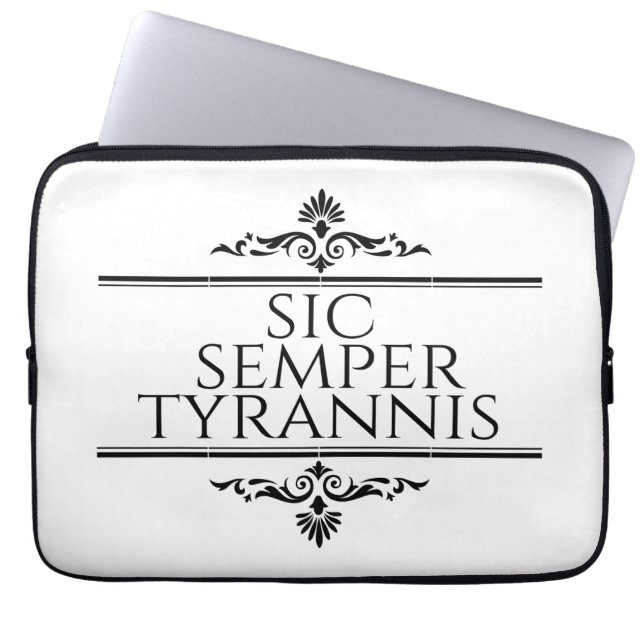 Sic Semper Tyrannis Laptop Sleeve (Voorkant)