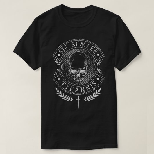 Sic Semper Tyrannis Premium T-shirt (Design voorkant)