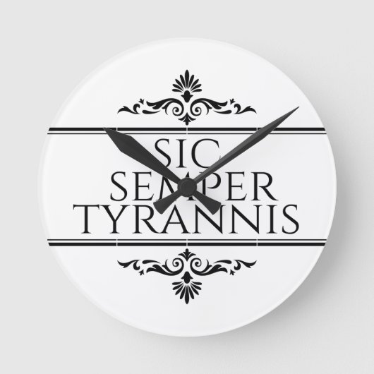 Sic Semper Tyrannis Ronde Klok (Voorkant)