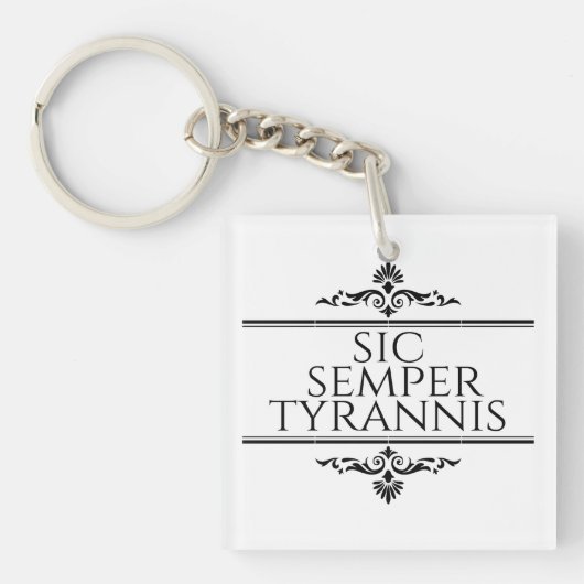 Sic Semper Tyrannis Sleutelhanger (voorkant)