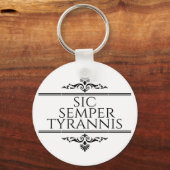 Sic Semper Tyrannis Sleutelhanger (Voorkant)