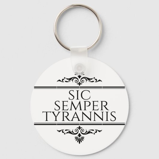 Sic Semper Tyrannis Sleutelhanger (Voorkant)