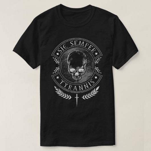 Sic Semper Tyrannis T-shirt (Design voorkant)