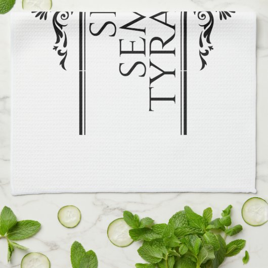 Sic Semper Tyrannis Theedoek (Gevouwen)