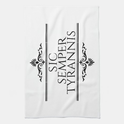 Sic Semper Tyrannis Theedoek (Verticaal)