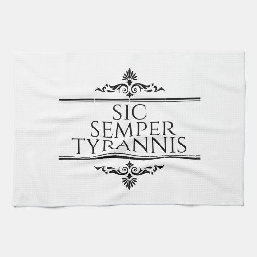 Sic Semper Tyrannis Theedoek (Horizontaal)
