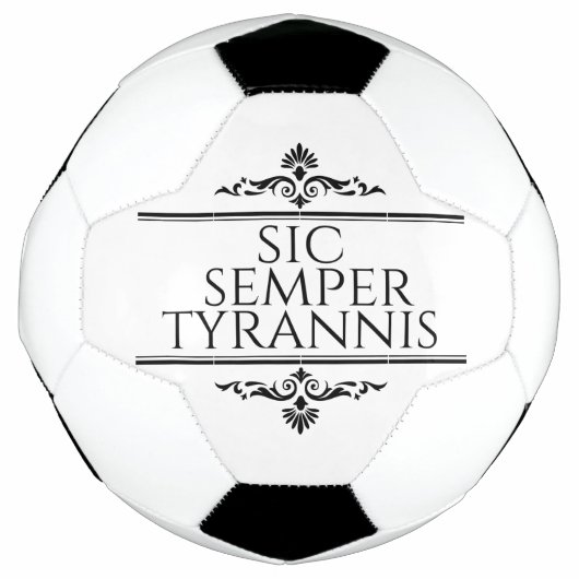 Sic Semper Tyrannis Voetbal (Voorkant)