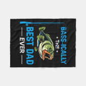 Sically Beste Vader Ooit Visser Vader's D Fleece Deken (Voorkant (Horizontaal))