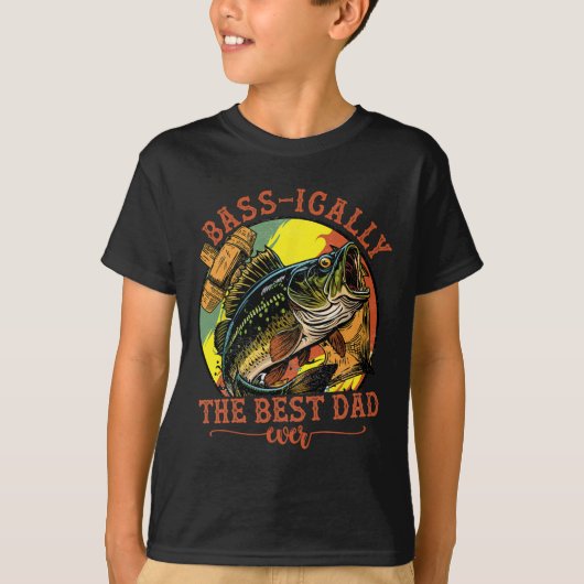 Sically De Beste Vader Ooit B Gevist Fisher Father T-shirt (Voorkant)